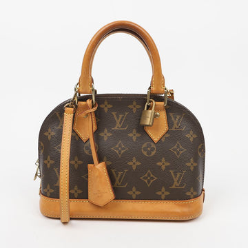 Louis Vuitton Alma BB Monogram Canvas Tote Shoulder Bag 160154924 [P]