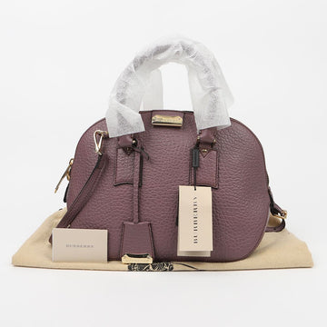Burberry Orchard Small Tote Shoulder Bag Purple 160160590 [P]