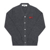 Comme Des Garcons Cardigan with Double Red Heart Patch 144768414 [P]