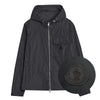 Moncler Men's Logo Patch Hooded Zip-Up Jacket Black 152983403 [P]