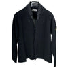 STONE ISLAND メンズ ワッペンパッチ フードニット ジャケット ブラック 7215511D2 V0029 149806693 [P]