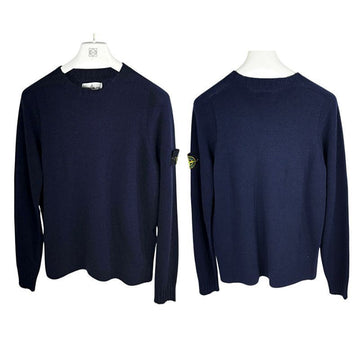 STONE ISLAND Männlicher Rundhals-Patch-Nicki-Sweater Navy 149806343 [P]