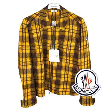 MONCLER Kariertes Wollhemd mit Reißverschluss 2F000 05/5976MF12 CAMICIA 149525841 [P]
