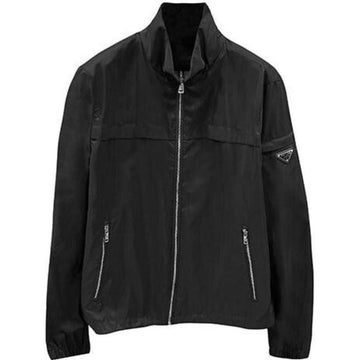 Prada Triangle Logo Men's High Neck Windbreaker Jacket 133009947 [P]