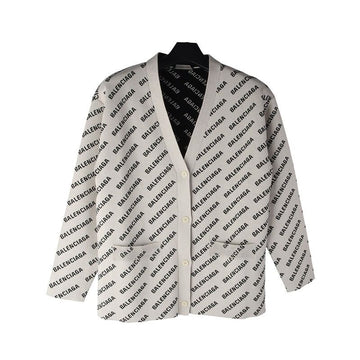 BALENCIAGA Allover-Logo-Cardigan Größe 3 35586Y 142148713 [P]