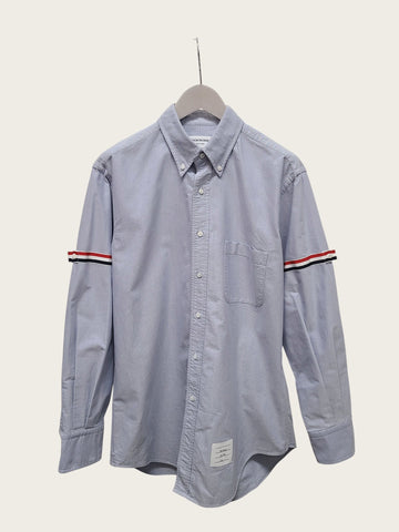 THOM BROWNE Hellblaue Oxford-Armbinde Hemd 160365514 [P]