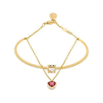 Swarovski Chroma Heart Red Bangle Medium Bracelet 111093589 [P]