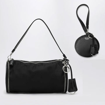 PRADA ミニ フォルダブル リナイロン レザー バッグ 160366374 [P]
