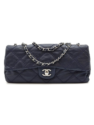 CHANEL Wild Stitch Flap Bag Navy A Condition 15 Series 160367329 [P]