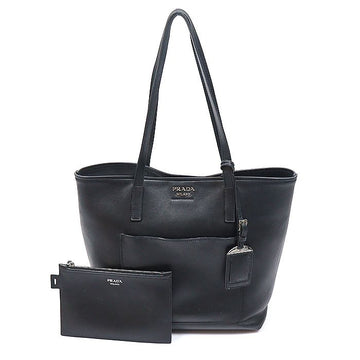 Prada Black City Calf Shopper Shoulder Bag 1BG038 160367431 [P]