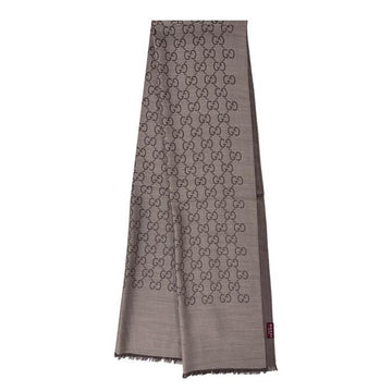 GUCCI 165904 3G646 9664 / ジャカード ウール シルク スカーフ リバーシブル 160367432 [P]
