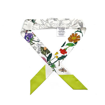 Gucci Printed Silk Ribbon Scarf (831699) L437575 160367529 [P]