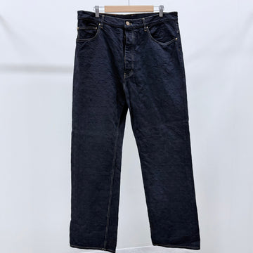LOUIS VUITTON Monogram Denimhose Schwarz 160369730 [P]