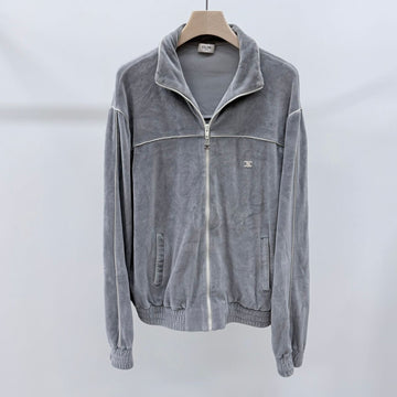 CELINE Velours Trainingsjacke Grau 160371533 [P]