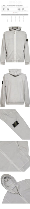 STONE ISLAND フードジップアップパーカー パッチ グレー 6100032 S0060 V0161 155183438 [P]