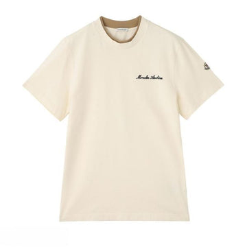 MONCLER Logo Stickerei Baumwoll T-Shirt 156961158 [P]