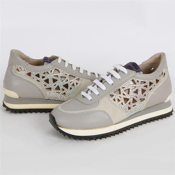 LE SILLA Laser Chiffon Crystal Running Shoes F69092 160401767 [P]