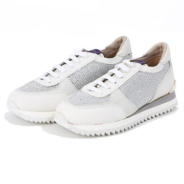 LE SILLA [Kratz] F69032 CHIFFON CARTA B Kristall Laufschuhe 160401774 [P]