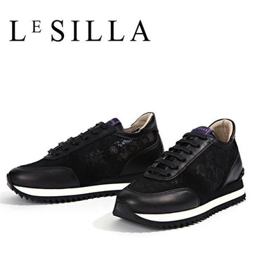 LE SILLA F69072 LACE NERO Lace Running Shoes 160401790 [P]