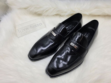 Gucci NEW ZOLA Leather Men's Loafers Formal Shoes Black 853280 160401832 [P]