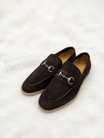 GUCCI メンズ ホースビット ローファー ダークブラウン 782672 160401831 [P]