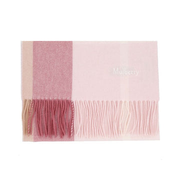 Mulberry Small Check Wool Fringe Scarf 160401924 [P]