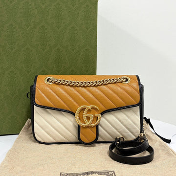 Gucci GG Marmont Matelassé Small Chain Shoulder Bag & Crossbody Bag (443497) 160402460 [P]