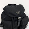 Prada Nylon Triangle Logo Backpack Small Black 160403801 [P]