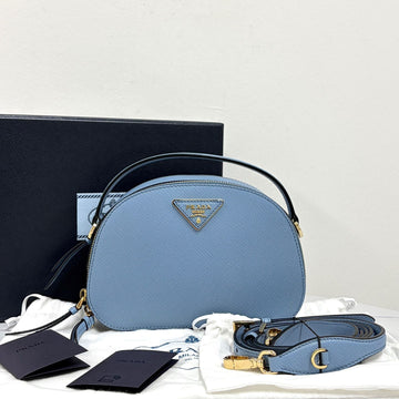 PRADA サフィアーノ トライアングルロゴ オデット ショルダーバッグ & クロスバッグ 160403846 [P]
