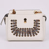 Fendi Chain Shoulder Bag in White Leather 8BN299 160404276 [P]