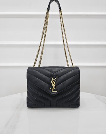 Saint Laurent Monogram Loulou Bag Small Gold 494699 160406281 [P]