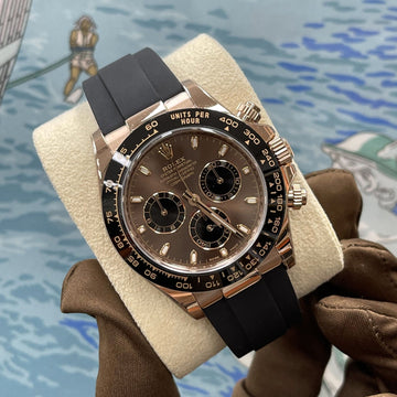 ROLEX Daytona 40mm Schokoladen-Gummiband 116515LN 160406780 [P]