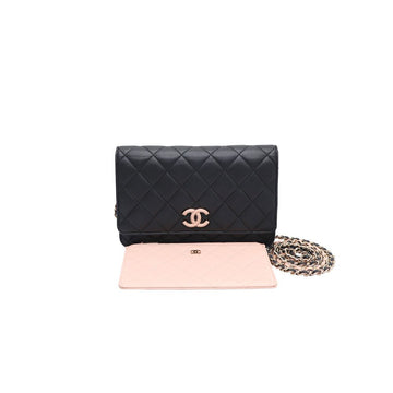 CHANEL WOC Lambskin Chain Shoulder Bag with Gold Hardware AP3657 160407327 [P]
