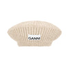 GANNI Strukturierte Baskenmütze mit Logo-Patch A4430 196 126225136 [P]