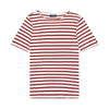 Saint James Short Sleeve 9863 ECRU PERSAN Levant Modern Stripe T-Shirt 134948001 [P]