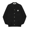 COMME DES GARCONS カーディガン AX-N062-051 1 プレイ ホワイト ハート ワッペン 144584178 [P]