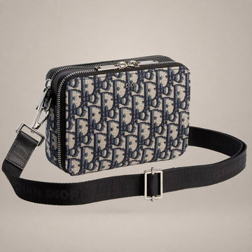 DIOR Reißverschluss-Tasche mit Strap in Beige und Schwarz 131296507 [P]