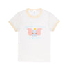 RE DONE Kurzarm T-Shirt Damen Slim Dumbo Ringer 157223376 [P]