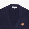 MAISON KITSUNE Cardigan mit Fuchs Kopf-Patch für Männer 157223403 [P]