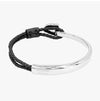 SALVATORE FERRAGAMO ブレスレット セミリジッドブレイドレザー メンズブレスレット 157314633 [P]