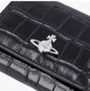 VIVIENNE WESTWOOD 財布 5115002MW L0098 N401 クロコダイルエンボス スモールフレーム レディース二つ折り財布 157314667 [P]