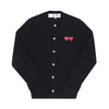 Comme Des Garcons Cardigan Double Heart Patch Cardigan 157374578 [P]