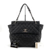 CHANEL キャビア シルバー フラップバッグ ラージ ショッパー バッグ 152835814 [P]