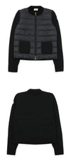 MONCLER ニットミックスキルティングジップジャケット 159044351 [P]