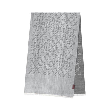 GUCCI 3G646 Jacquard-Wollseide-Schal doppelseitig 160367435 [P]