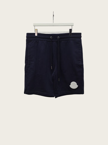MONCLER Big Logo Shorts in Marineblau und Weiß 160418943 [P]