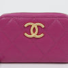 CHANEL ロゴジッパーカード財布 159044416 [P]