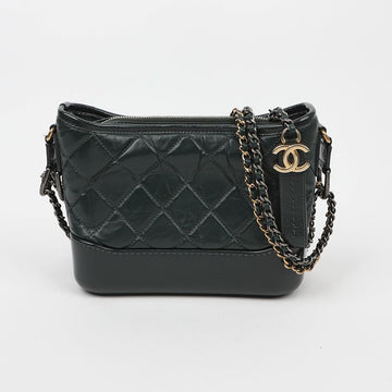 CHANEL Gabrielle Small Shoulder Crossbody Bag Green 159409875 [P]