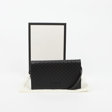 GUCCI Mikroschima Mini Leder Crossbody Tasche Schwarz 159541271 [P]
