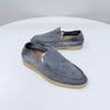 Loro Piana Summer Work Suede Loafers Gray 255 160425908 [P]